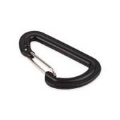 Карабин овальный 55х35мм черный пластик (4,9г) 